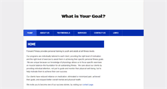 Desktop Screenshot of forward-fitness.com
