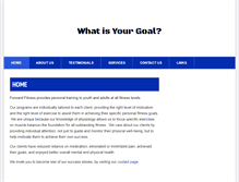 Tablet Screenshot of forward-fitness.com